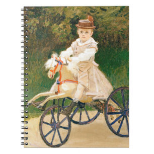 Monet Child on Horse Tricycle Carnet spiral