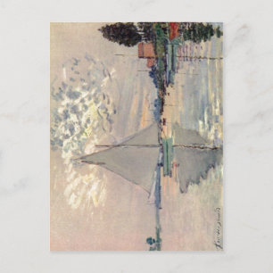 Monet, Claude Segelboot in Le-Petit-Gennevilliers Briefkaart