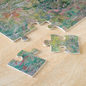Monet Cliff Walk bij Pourvil Impressionist Paintin Legpuzzel (Zijkant)