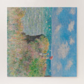 Monet Cliff Walk bij Pourvil Impressionist Paintin Legpuzzel (Horizontaal)
