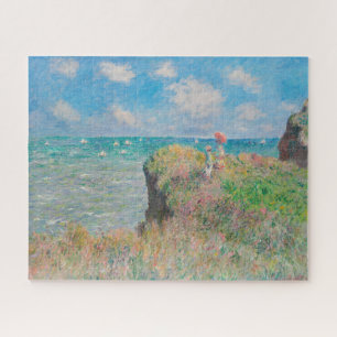 Monet Cliff Walk bij Pourvil Impressionist Paintin Legpuzzel
