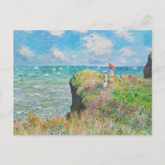 Monet Cliff Walk in Pourville Briefkaart (Voorkant)