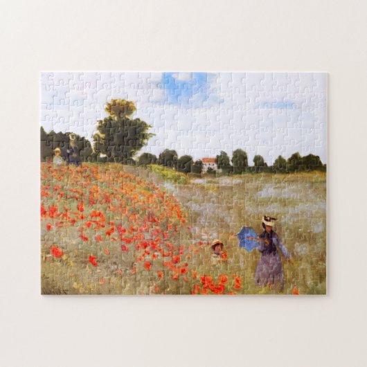 Monet Cliff Walk in Pourville Puzzle Legpuzzel (Horizontaal)