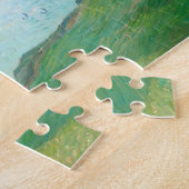 Monet Cliffs bij Pourville Fine Art Legpuzzel (Zijkant)