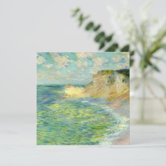 Monet - Cliffs in Amont, beroemd schilderij Kaart (Staand voorkant)