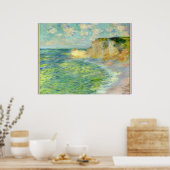 Monet - Cliffs in Amont Poster (Keuken)
