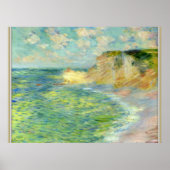 Monet - Cliffs in Amont Poster (Voorkant)