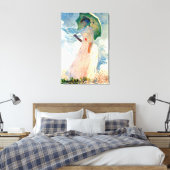 Monet Dame met Parasol Canvas (Insitu (Slaapkamer))