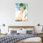 Monet Dame met Parasol Canvas (Insitu (Slaapkamer))
