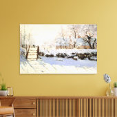 Monet de ekster 36x23 verpakt canvas (Insitu (Woonkamer))