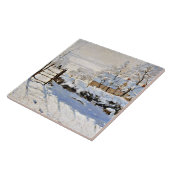 Monet - De Ekster, beroemd schilderij, Tegeltje (Zijkant)