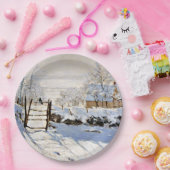 Monet - De ekster, Papieren Bordje (Feest)