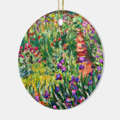 Monet - De Iris Garden in Giverny Keramisch Ornament (Links)