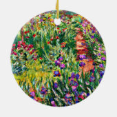 Monet - De Iris Garden in Giverny Keramisch Ornament (Achterkant)