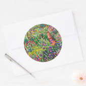 Monet - De Iris Garden in Giverny Ronde Sticker (Envelop)