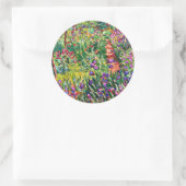 Monet - De Iris Garden in Giverny Ronde Sticker (Tas)