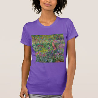 monet de-iris-tuin-bij-giverny bloemenvintage t-shirt