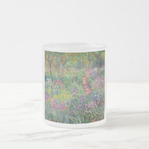 monet de-iris-tuin-bij-giverny bloemenwijnoogst matglas koffiemok