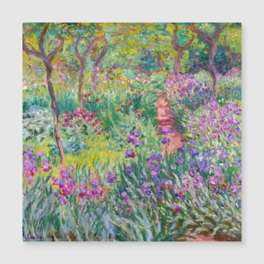 Monet - De Iris tuin in Giverny Magnetische Kaart (Voorkant)