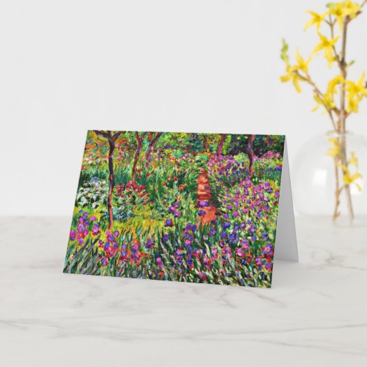 Monet - De Irisentuin in Giverny Kaart (Gele Bloem)