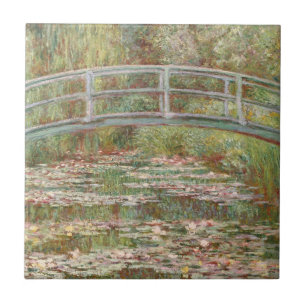 Monet: De Japanse brug Tegeltje