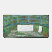 Monet De Japanse Voetbrug Grote Computer Bureaumat (Keyboard & Muis)