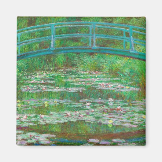Monet De Japanse voetgangersbrug Magneet (Voorkant)