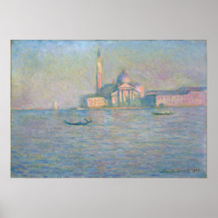Monet - de kerk van San Giorgio Maggiore Venice Poster