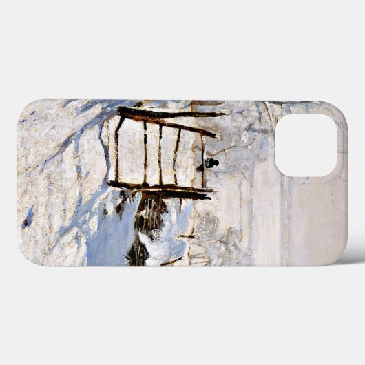 Monet: De Magpie, beroemd schilderij... Case-Mate iPhone Case (Achterkant (horizontaal))