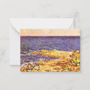 Monet - De Middellandse Zee bij Antibes Notitiekaartje