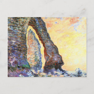 Monet - De Naald van de Rots gezien door Porte  Briefkaart