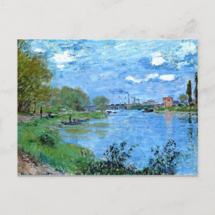 Monet - De oevers van de Seine bij La Grand Jatte Briefkaart