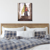 Monet - De Rode Sjaal, Impressionisme Canvas Afdruk (Insitu (Slaapkamer))