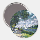 Monet: De Seine bij Argenteuil kunstwerk Magneet (Voorkant / Achterkant)