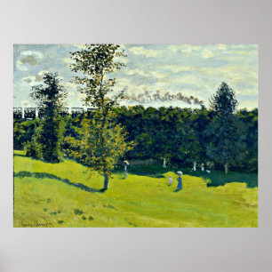 Monet - De trein in het land Poster