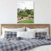 Monet - De tuin van de prinses Canvas Afdruk (Insitu (Slaapkamer))