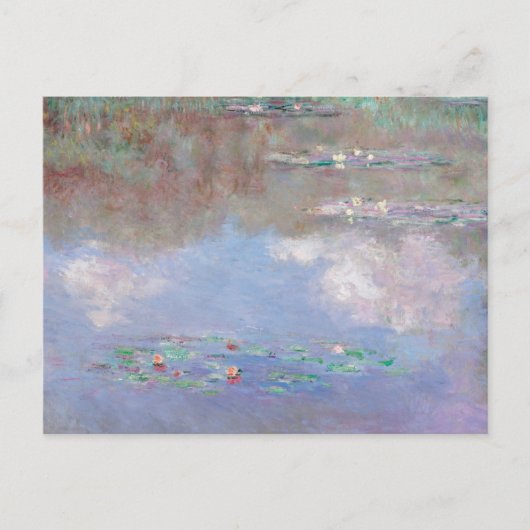 Monet - De vijver met waterlelies (wolken) Briefkaart (Voorkant)