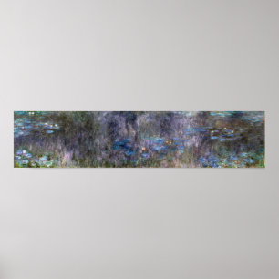 Monet - De Waterlelies Boomreflecties Poster