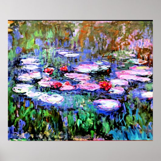 Monet - De Waterlelies Poster (Voorkant)