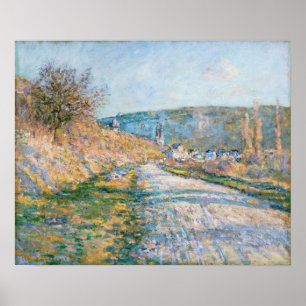 Monet - de weg naar vetheuil poster