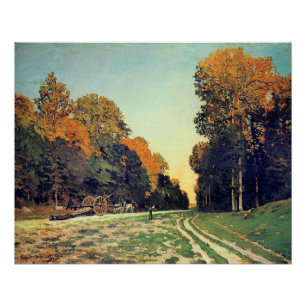 Monet - De weg van Chailly naar Fontainebleau Perfect Poster