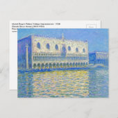 Monet Doge's Palace Impressionisme Briefkaart (Voorkant / Achterkant)