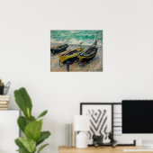 Monet - Drie Vissersboten Poster (Thuiskantoor)