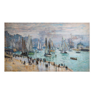 Monet - Fishing Boats Leaving the Harbor, Le Havre Foto Afdruk