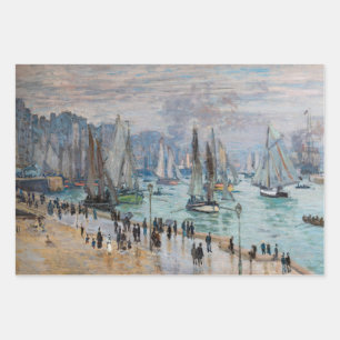 Monet - Fishing Boats Leaving the Harbor, Le Havre Inpakpapier Vel