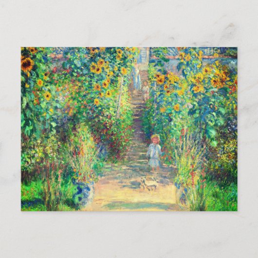 Monet Flower Garden Briefkaart (Voorkant)