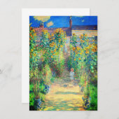Monet Flower Garden Kaart (Voorkant / Achterkant)