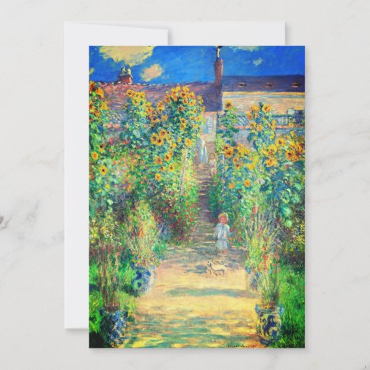 Monet Flower Garden Save The Date (Voorkant)