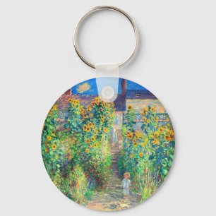 Monet Flower Garden Sleutelhanger