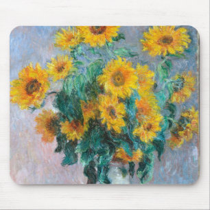 Monet France Bouquet Sunflower Impressionist Peop Muismat